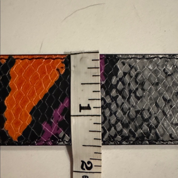 Versace Black, Gray, Orange, Magenta Men’s or Womens Belt - Picture 8 of 8
